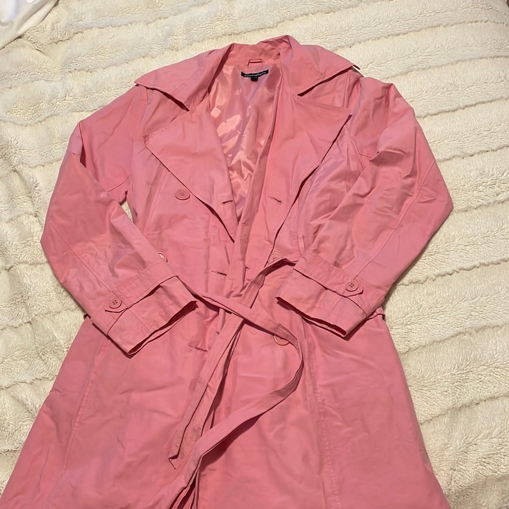 Vintage pink trench coat